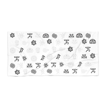 Taino Symbols Pattern Body Towel