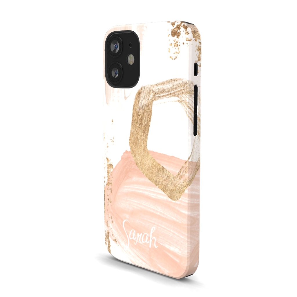 Blush & Gold Personalized Phone Case