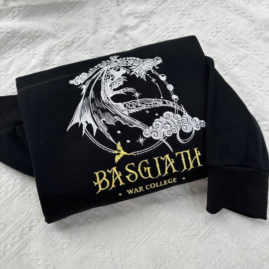 Basgiath War College Fourth Wing Dragon Rider Embroidery Crewneck,TS-CT-717