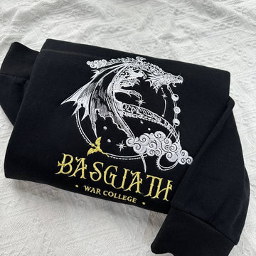 Basgiath War College Fourth Wing Dragon Rider Embroidery Crewneck,TS-CT-717