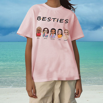 Friends Forever Personalized T-Shirt Back,Gift For Sisiters,TS-GS-570