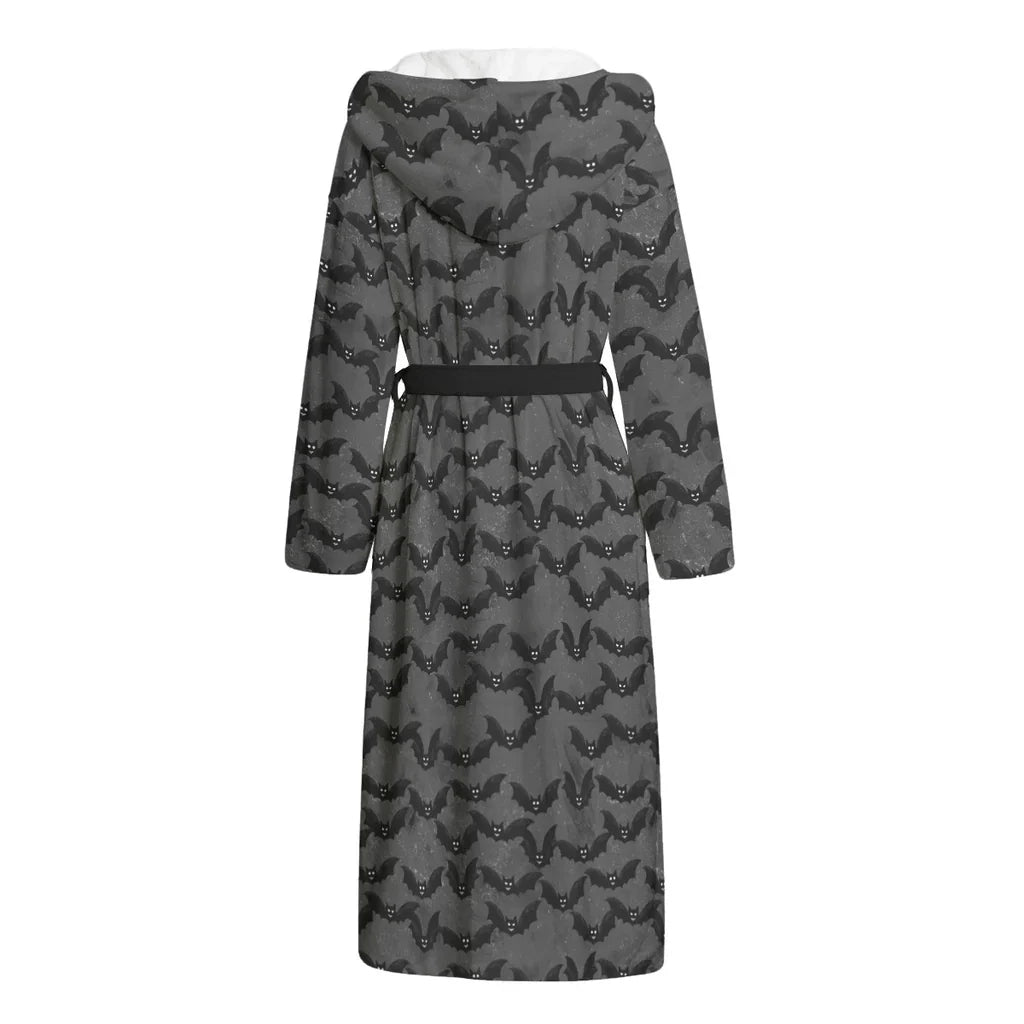 Black and Grey Bat Dressing Gown,TS-L-923