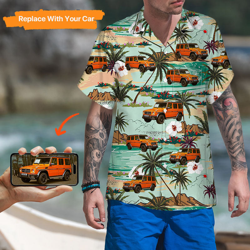 Custom Photo Car Upload Hawaiian Shirt Gift Shirt,HS-MR-478