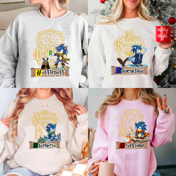 Cute Sonic And The Magic Academy Tale Unisex T-Shirt,Crewneck,Hoodie For Gift,TS-C-963