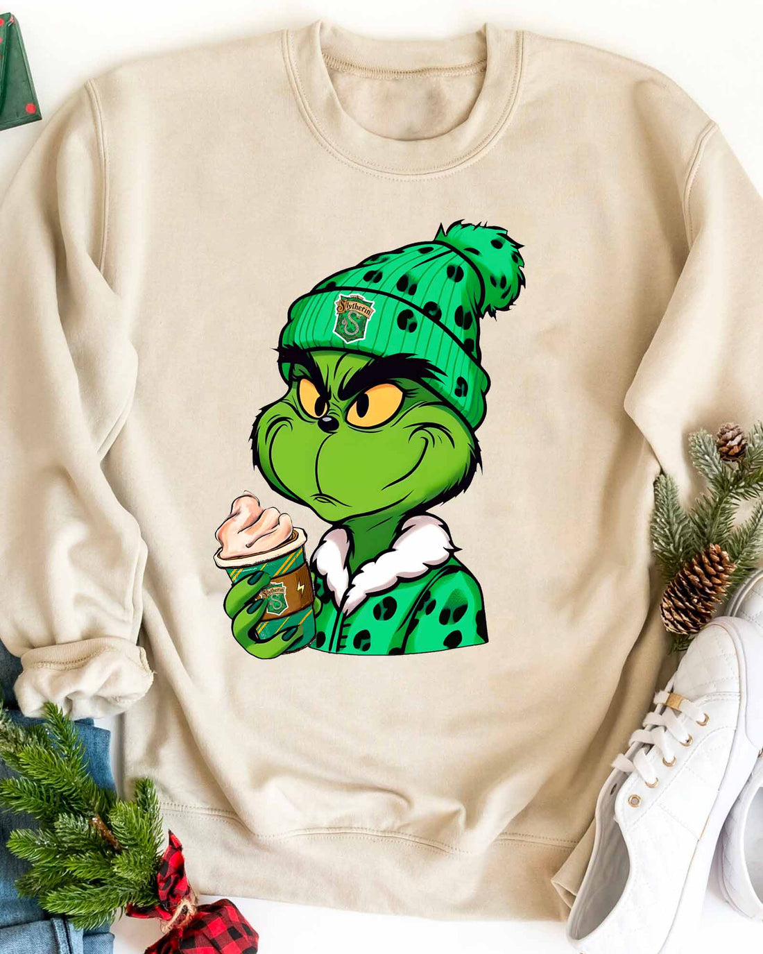 Adorable Grinch In The Enchanted Magical World T-Shirt,Crewneck,Hoodie,TS-C-971