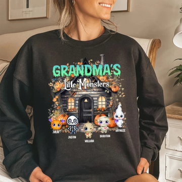 Custom Grandma Little Of Monsters T-Shirt,Crewneck,Hoodie For Gift,TS-L-861