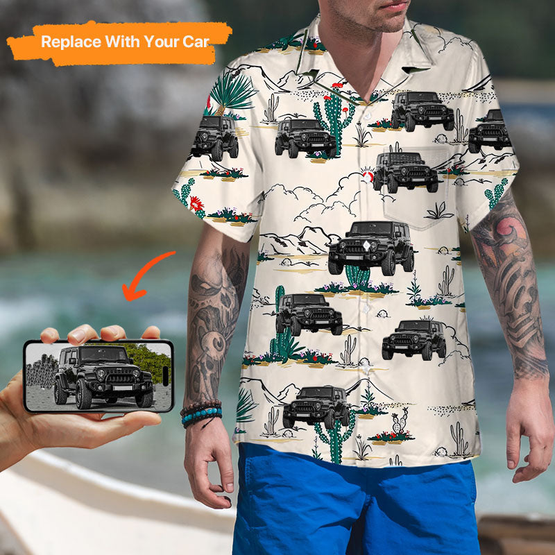 Custom Photo Car Upload Hawaiian Shirt Gift Shirt,HS-MR-478