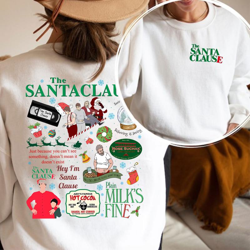 Christmas Santa Clause Movie Transfers Retro 90s Movie Top Unisex T-Shirt,Crewneck,Hoodie,H-C-970