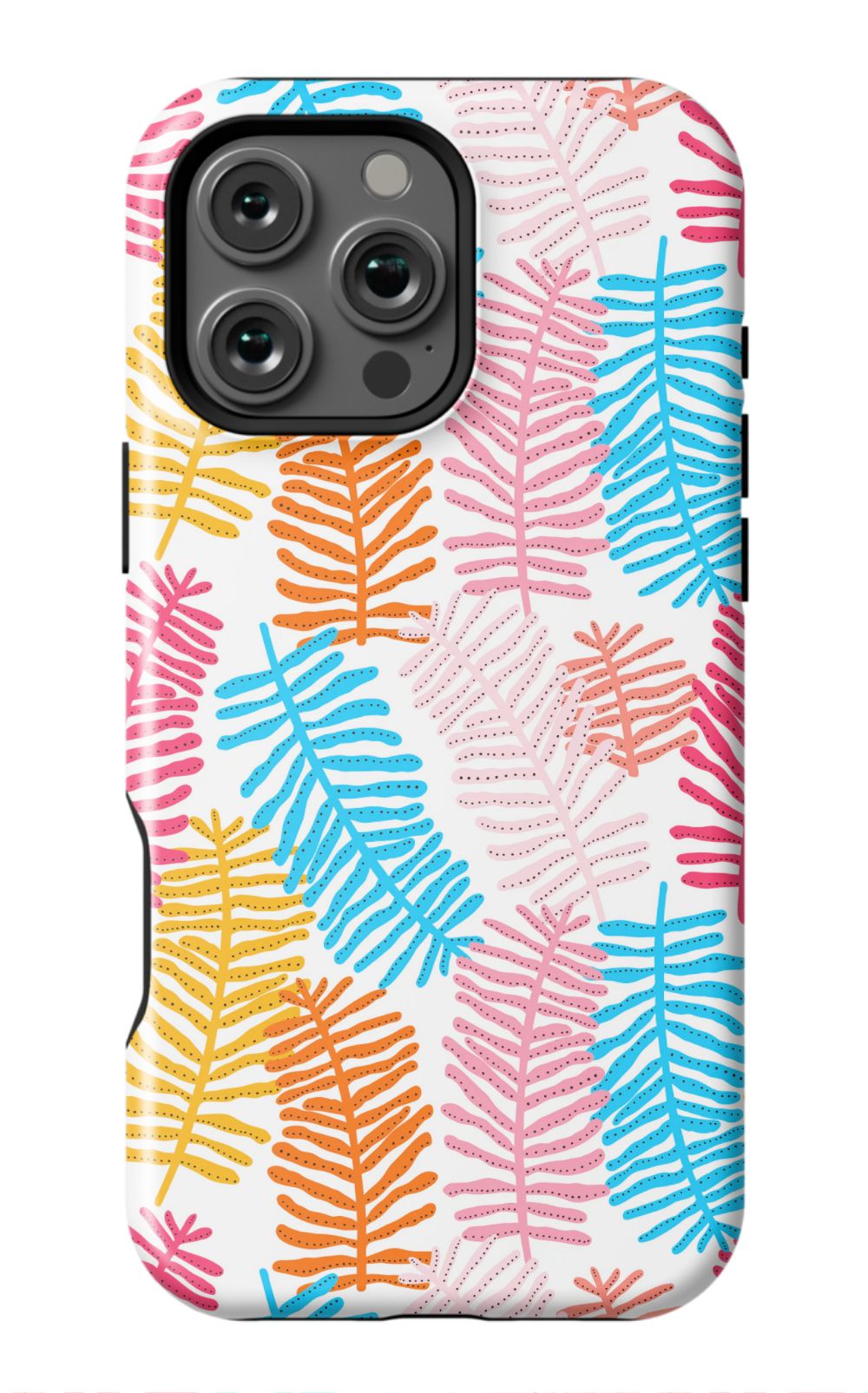 Colorful Fern Pattern Phone Case