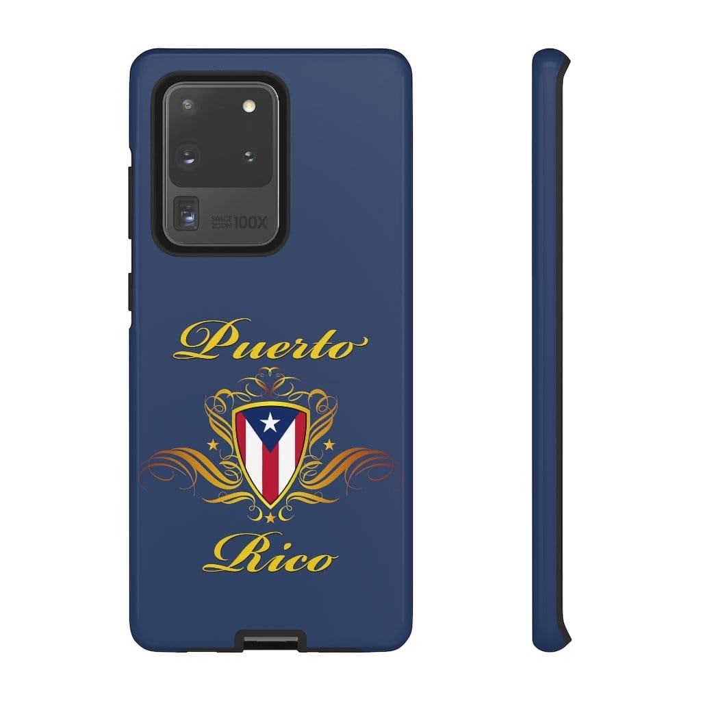 Custom Phone Cases - Modern Crest Blue