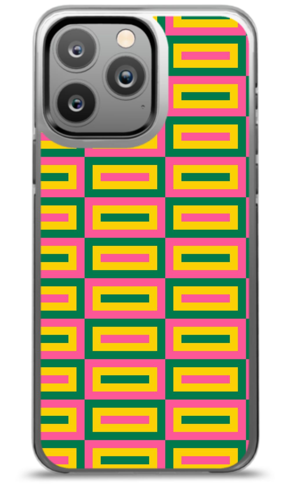 Geometric Retro Grid Phone Case