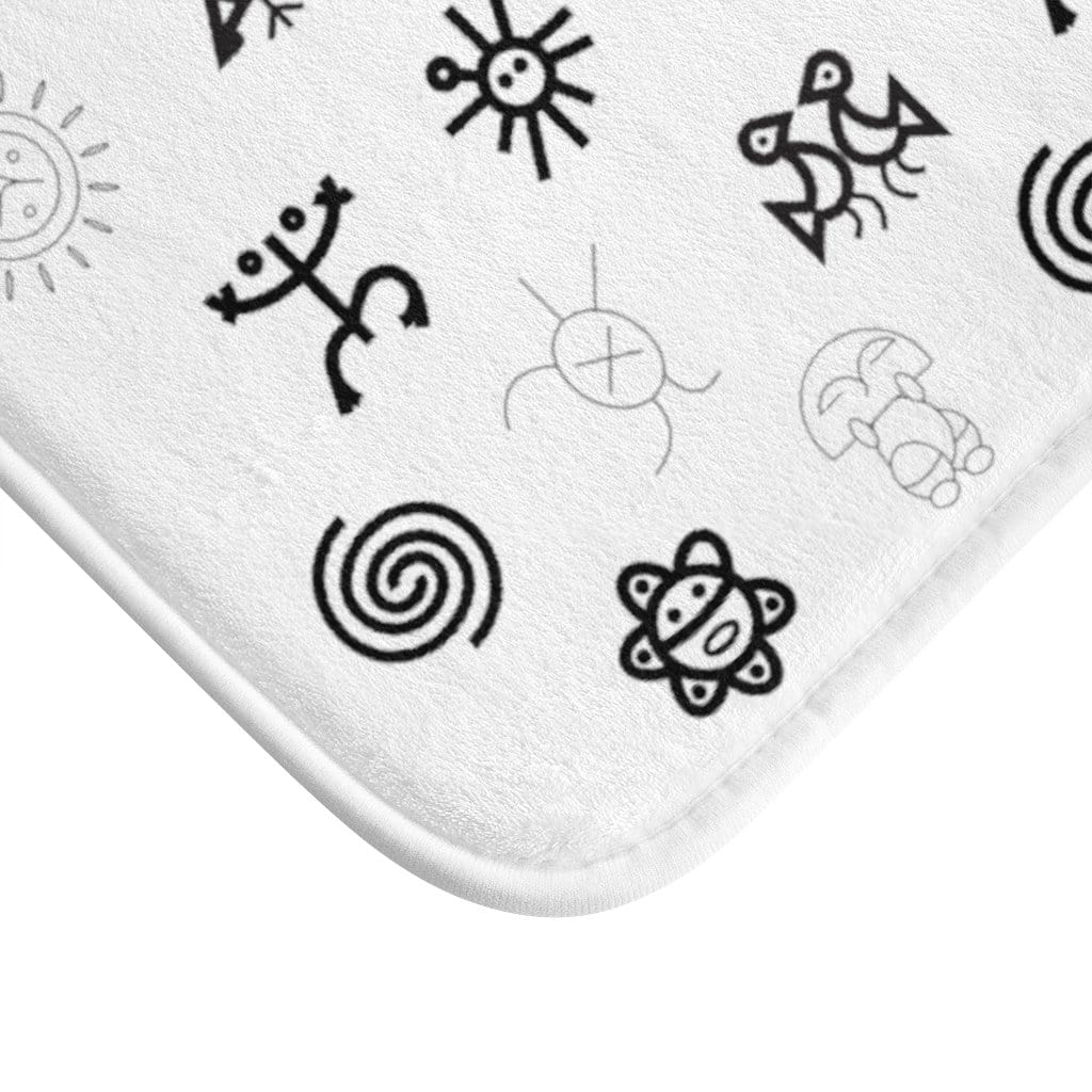 Taino Symbols Bath Mat