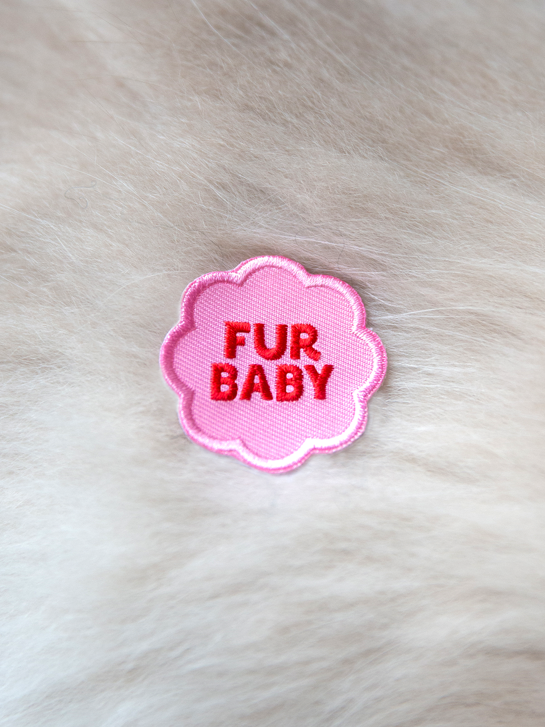 Fur Baby iron-on patch for pets