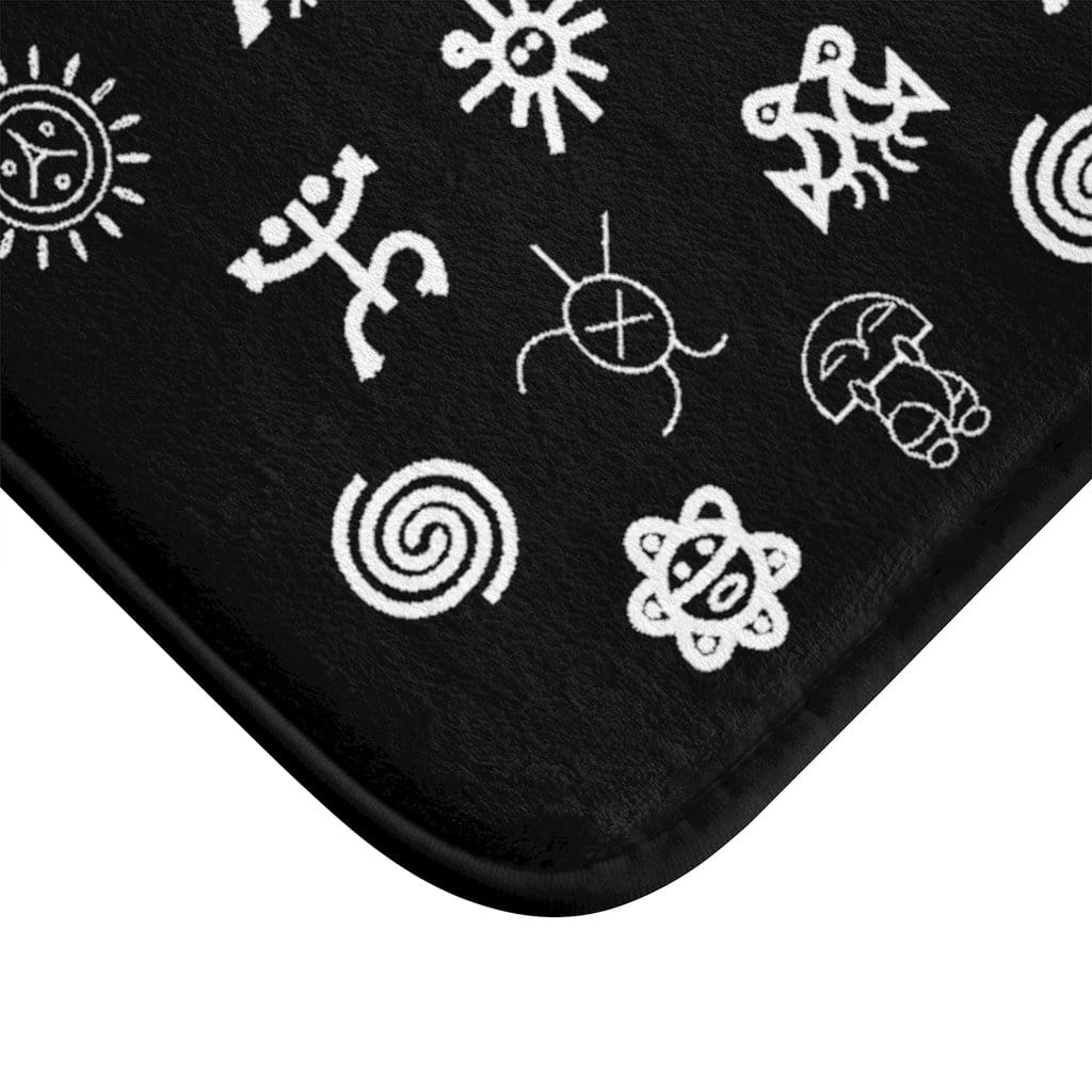 Taino Symbols Pattern Bath Mat