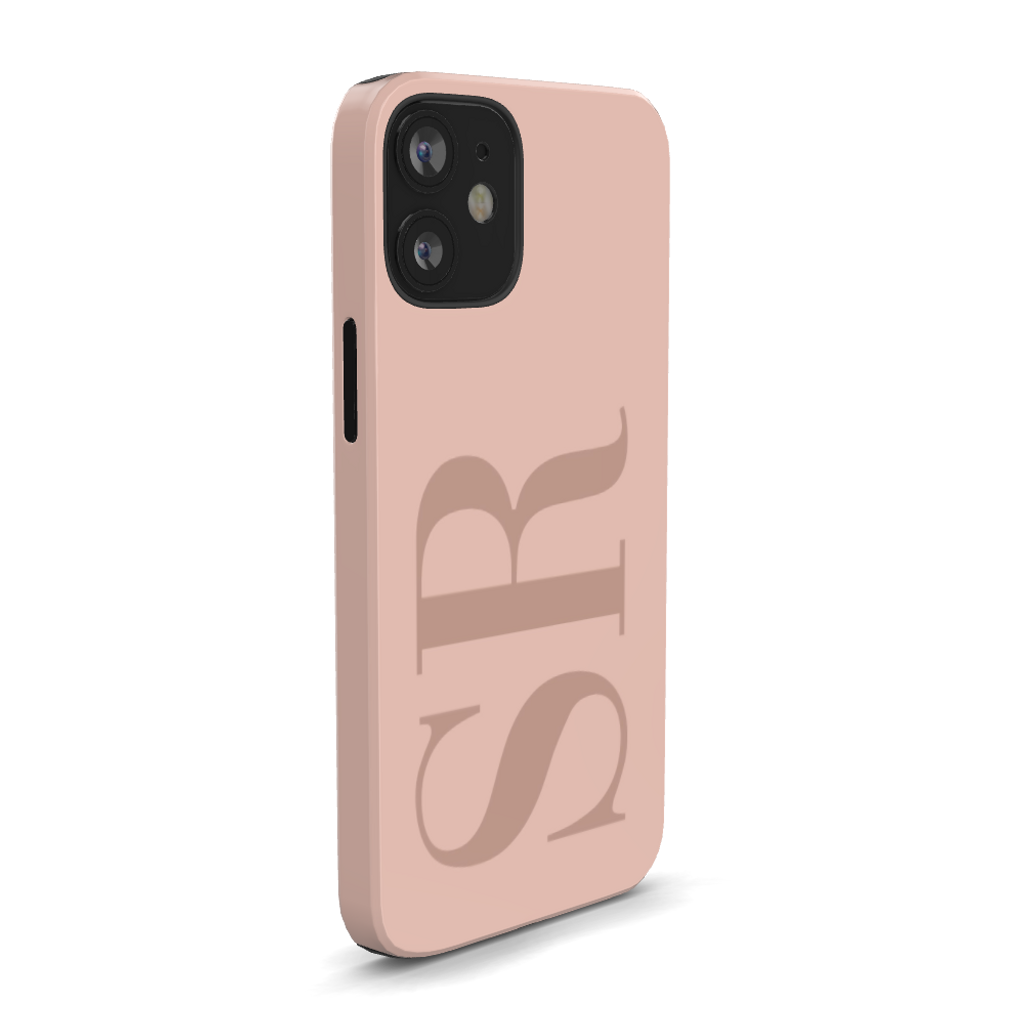 Custom Initials Personalized Nude Phone Case