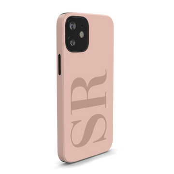 Custom Initials Personalized Nude Phone Case