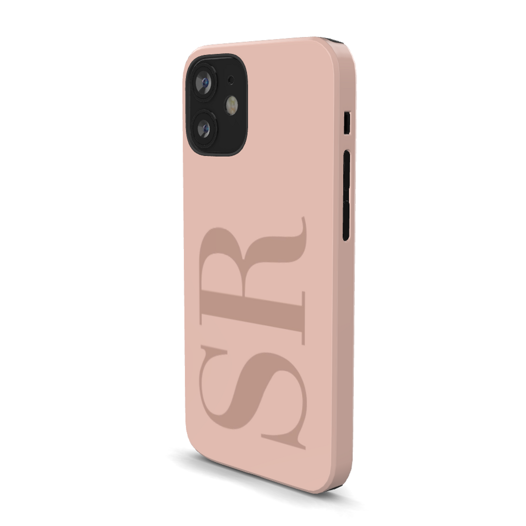 Custom Initials Personalized Nude Phone Case