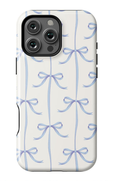 Blue Bow Charm Phone Case