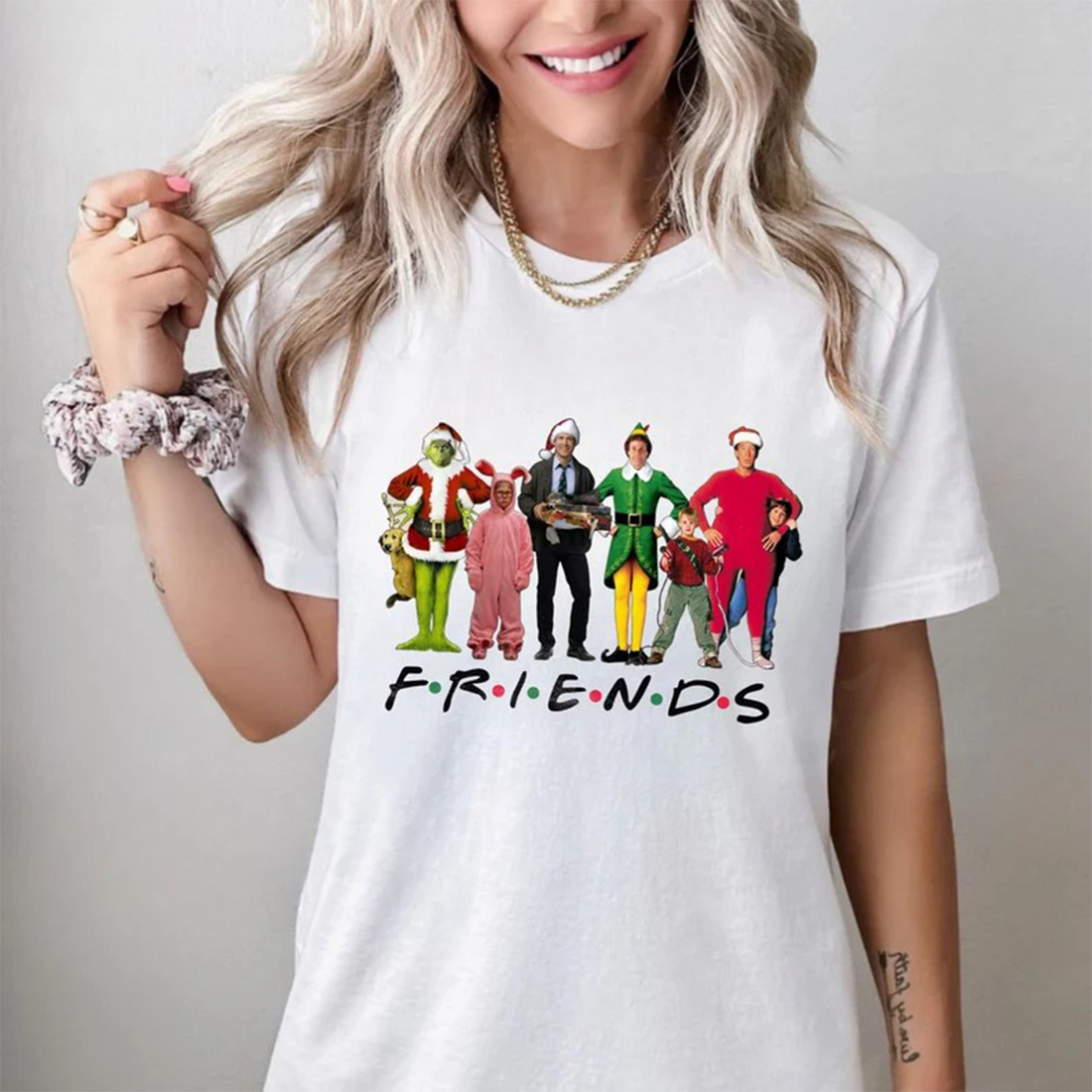 Friends Movie Characters Christmas Vintage T-Shirt,Crewneck,Hoodie,TS-C-959