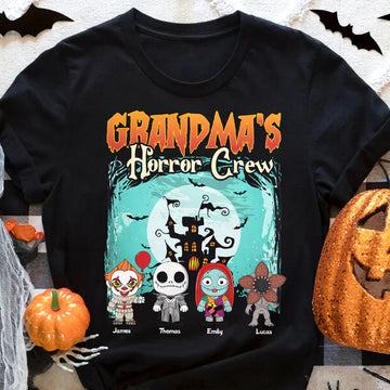 Family's Horror Crew Personalized Horror Characters T-Shirt,Crewneck,Hoodie,Gift For Family,TS-L-871