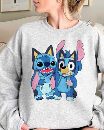 Bluey And Stitch Best Friends T-shirt,Crewneck,Hoodie,TS-CT-743